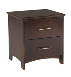 Shaker Nightstand w\/2 Equal Size Drawers